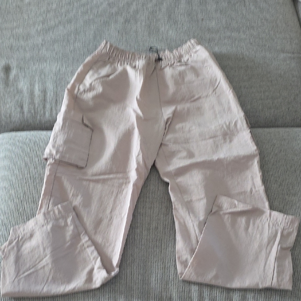 Nike Beige Elastic Waist Pants